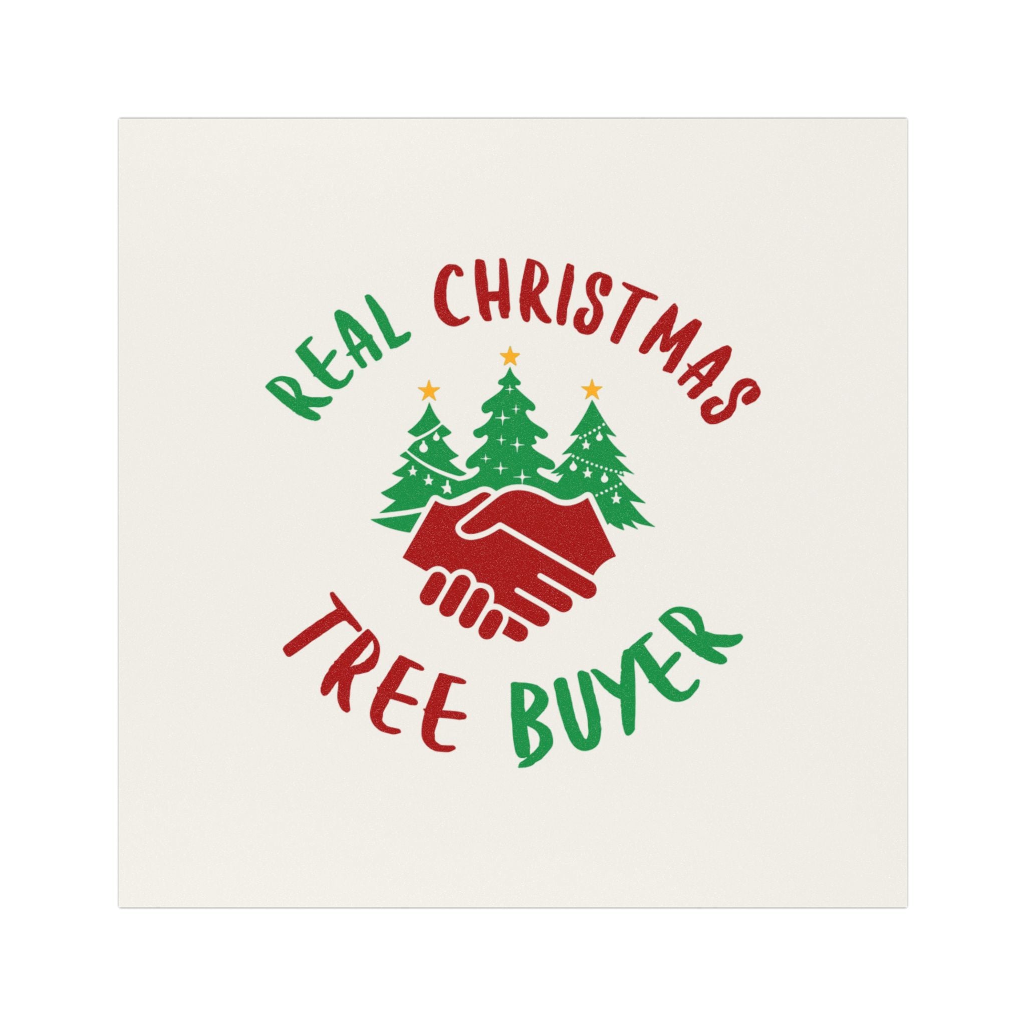 Real Christmas Tree Buyer Car Magnet